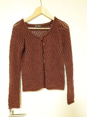 Strickjacke weinrot Nile Grösse S