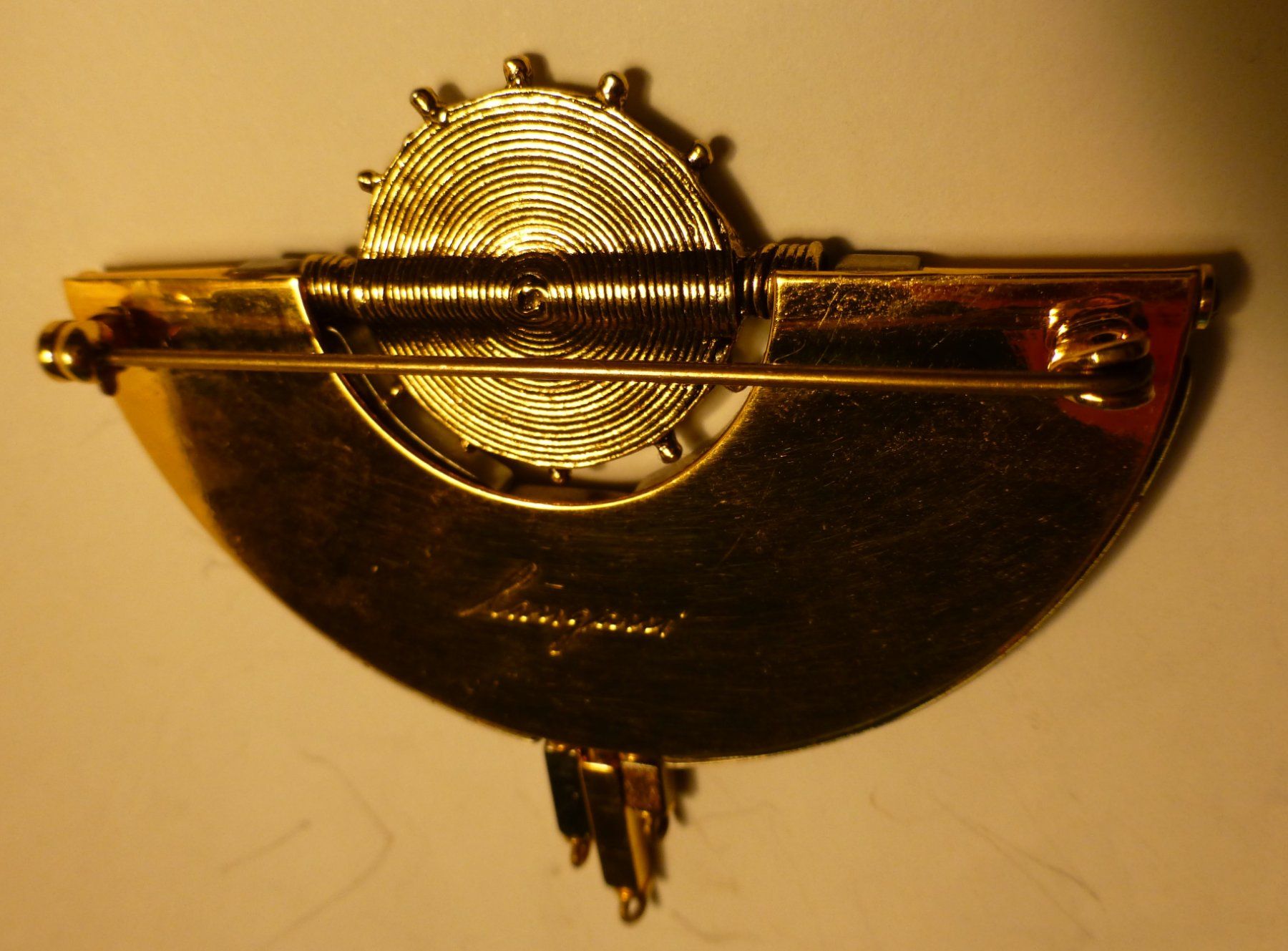 Langani Spille & Fermagli: EXCLUSIVE LANGANI DESIGNER BROSCHE--6,8 CM VINTAGE – Usato da Zürich venduto da tritonis 4