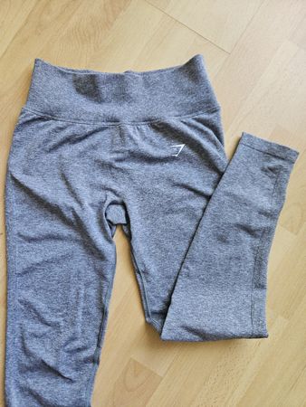 Grau Melierte "Lift" Gymshark Leggins Grösse S