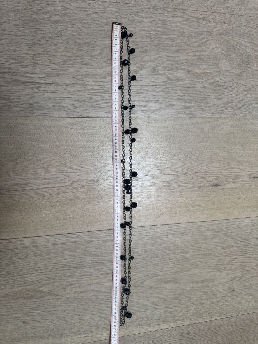 Catenine: Lange Halskette mit Kugeln schwarz – Usato da Winkel venduto da Schorley 2