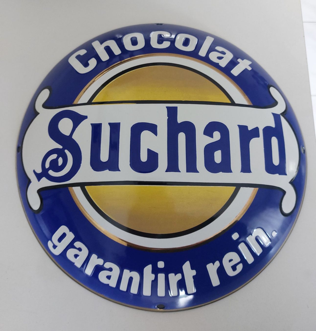 Suchard Insegne: Emailschild Chocolat Suchard – Usato da Schenkon venduto da Elbarto007 2