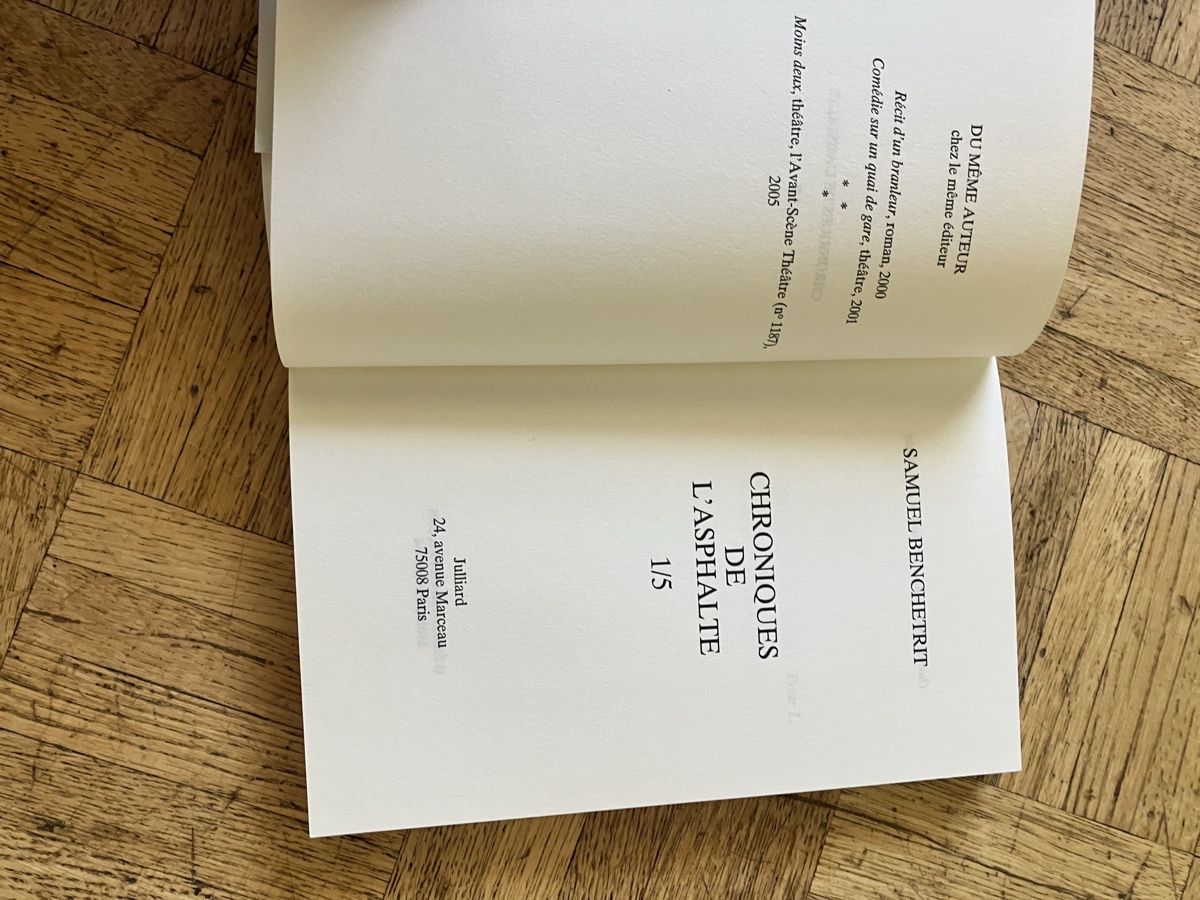 Libri: Chroniques de l’asphalte T1 – Usato da Carouge GE venduto da Lapsus23 1