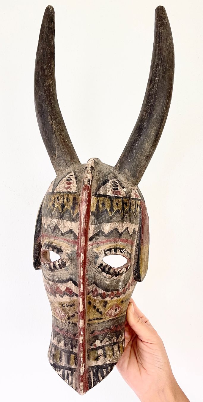 Skulpturen & Statuen: Rarität wunderschöne alte Maske der Bwa Burkina Faso 50 cm – Defekt aus Rüthi (Rheintal) von Kunsthaus777 4