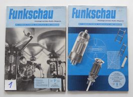 2 Hefte Funkschau Nr. 7,8  vom April 1959, je ca 40 Seiten