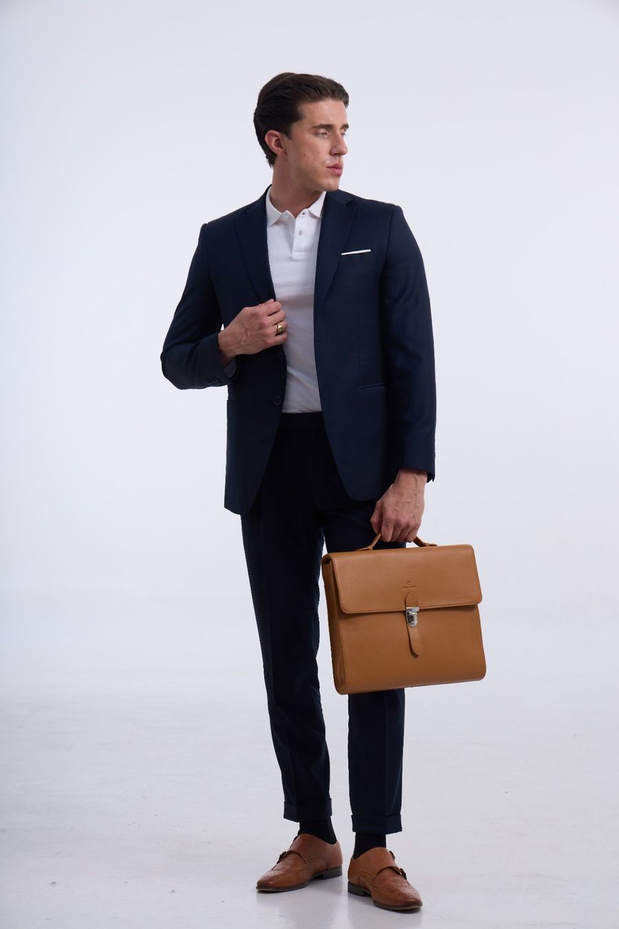 Valigie & Borse: Ledertasche Herren, Classic Businesstasche Braun – Nuovo (secondo la descrizione) da Bözberg venduto da sojana 4