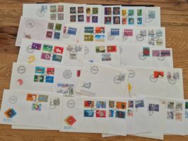 148 FDC Briefe Schweizer Post ab 1967 bis 2000