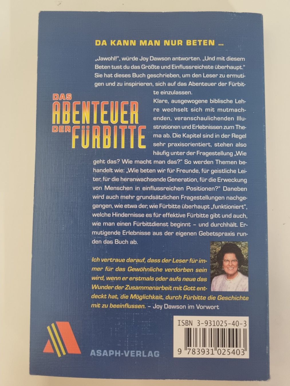Livres: Joy Dawson: Abenteuer der Fürbitte – D'occasion à Wetzikon ZH par Bambiskus 1