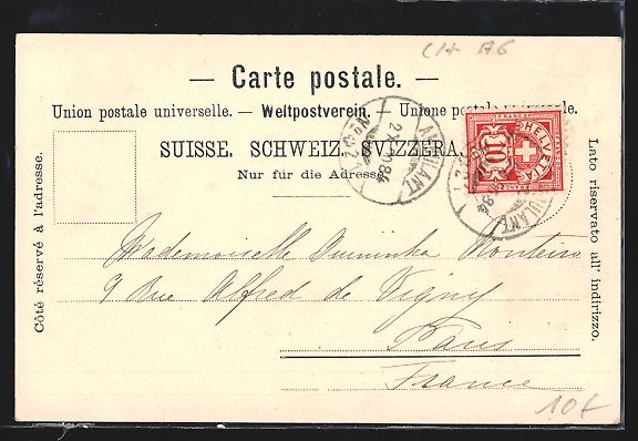 Cartoline postali: Mondschein-AK Rheinfelden, Teilansicht – Usato da Berlin venduto da bartko-reher 1