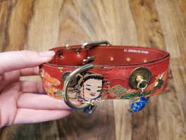 Halsband Hunde Rindsleder DOGGI DOG PARIS 45cm China Asia