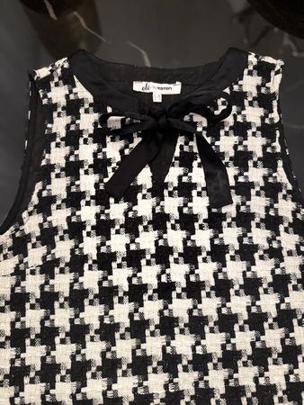 Schickes Kleid im Hahnentrittmuster, Gr. 36 - Herbst!