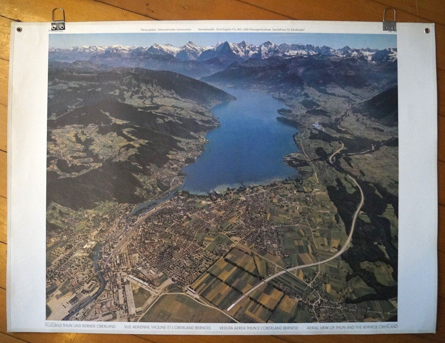 Foto & Immagini: Schulwandbild Thun und Berner Oberland – Usato da Härkingen venduto da sammelbecken 1