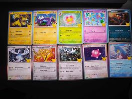 10X Card Bulk - 30th Celebrations Pokemon card EN