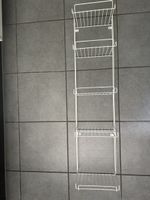 Wandregal Metall weiss 5 Fachböden 102 cm Höhe. 24,5 cm brei