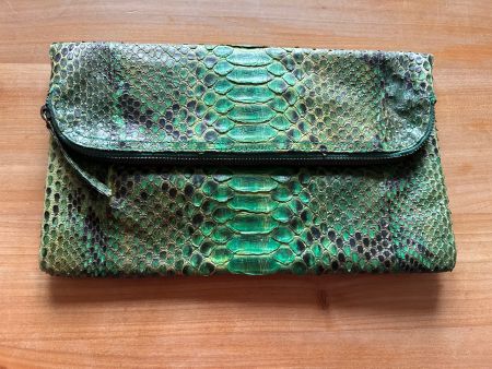 NEU❣️ASH Reptilienoptik Clutch aus St. Tropez 28x17
