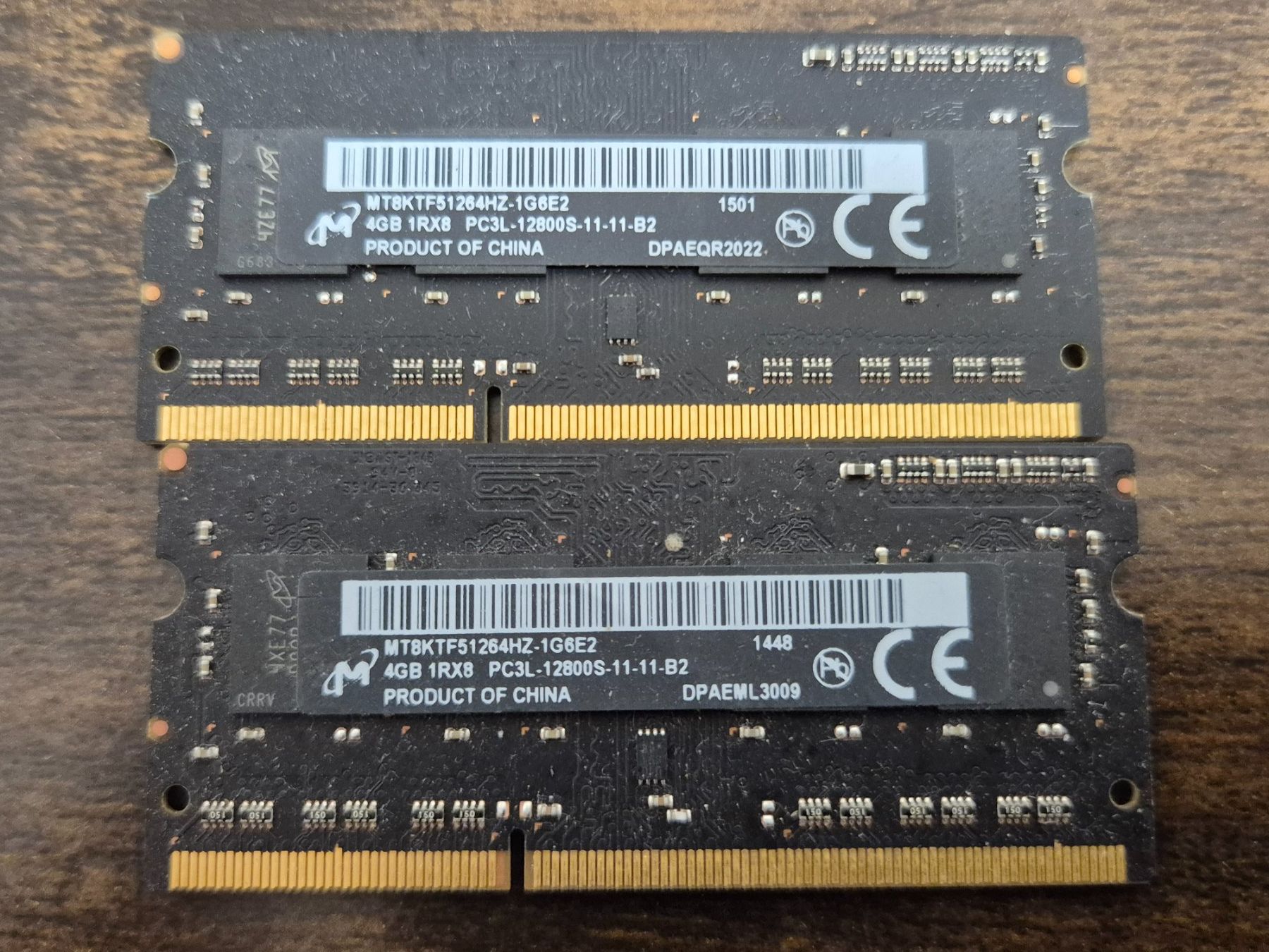 Memory / RAM: 2x4 GB 1Rx8 PC3L-12800S-11-11-B2 – Gebraucht aus Roggwil BE von GLDANI