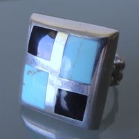 Vintage 1960er Jahre Silber 925 Fingerring  Gr. 61