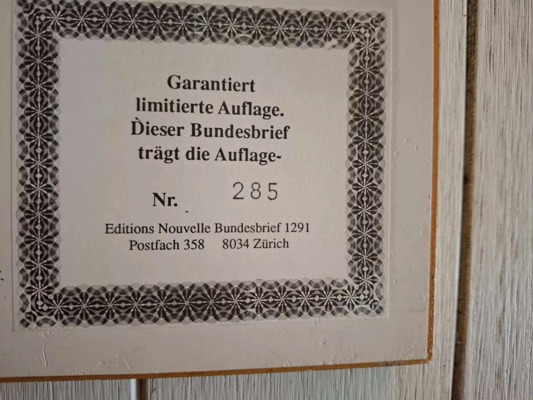 Documenti: Aus Nachlass – Usato da Thun venduto da Ufussball 2