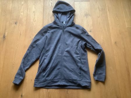 Salomon Fleece-Hoody Men Gr.L Farbe grau melange
