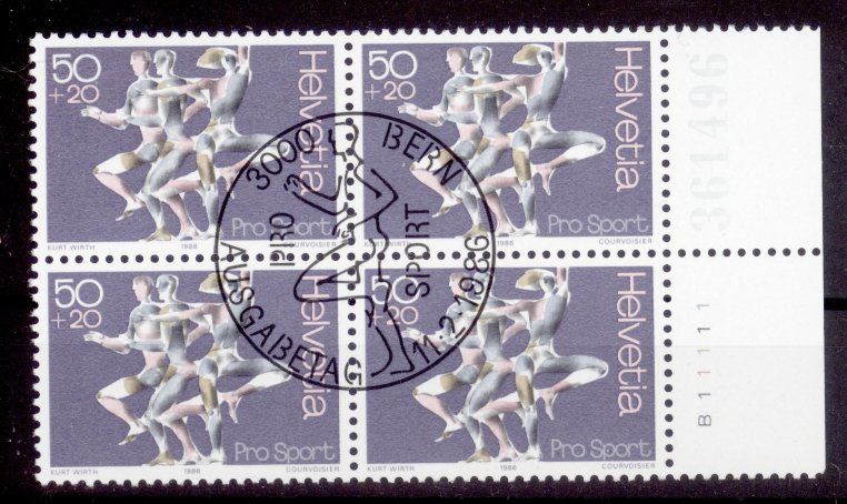 Tutti i francobolli: 1986, Pro Sport, ET – Usato da Willisau venduto da Vollstempel