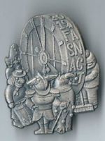 Fasnachtsplakette Basel, "Blaggedde" 2019 (Silber)