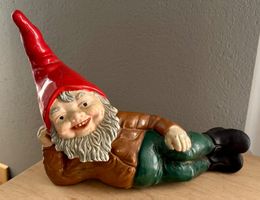 Antiker Gartenzwerg Zwerg antik alt Steck-Kopf rar!