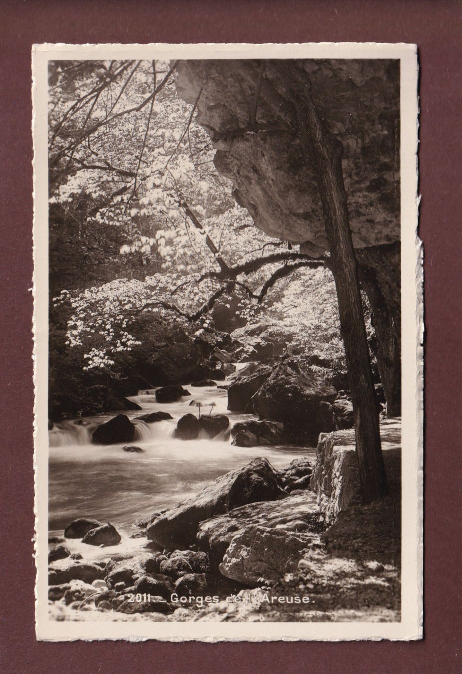 Cartoline postali: Gorges de l'AREUSE – Usato da Pully venduto da nicecards-shop