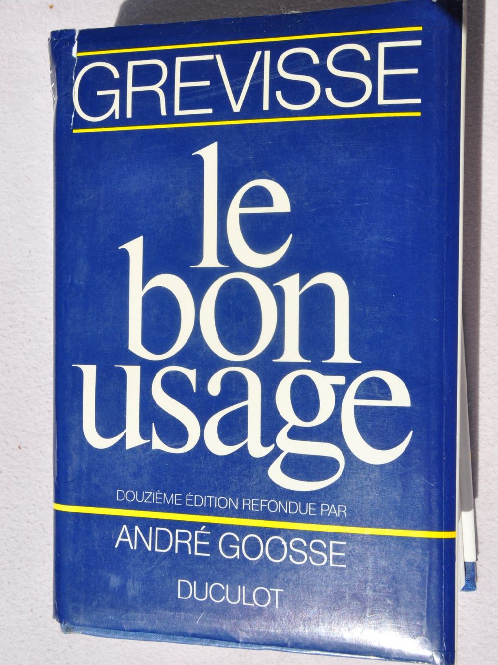 Libri: GREVISSE - Le bon usage - Douzième édition - Grammaire! – Usato da Fully venduto da Minouchka