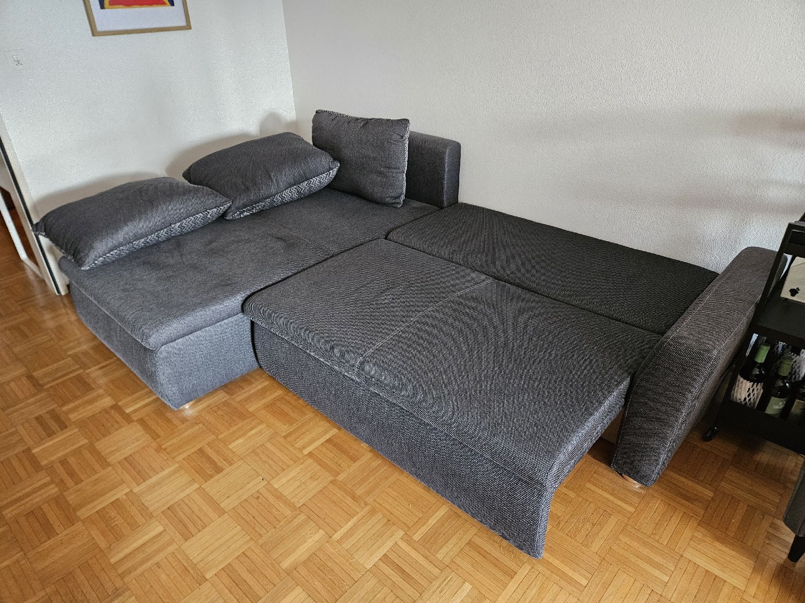 Ikea Divani: Bettsofa IKEA mit Recamiere. Dark Gray – Usato da Zürich venduto da dio_bbg2 1
