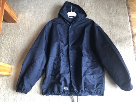 ZARA REGEN-JACKE, GR. M, DUNKELBLAU, MIT KAPUZE, CASUAL