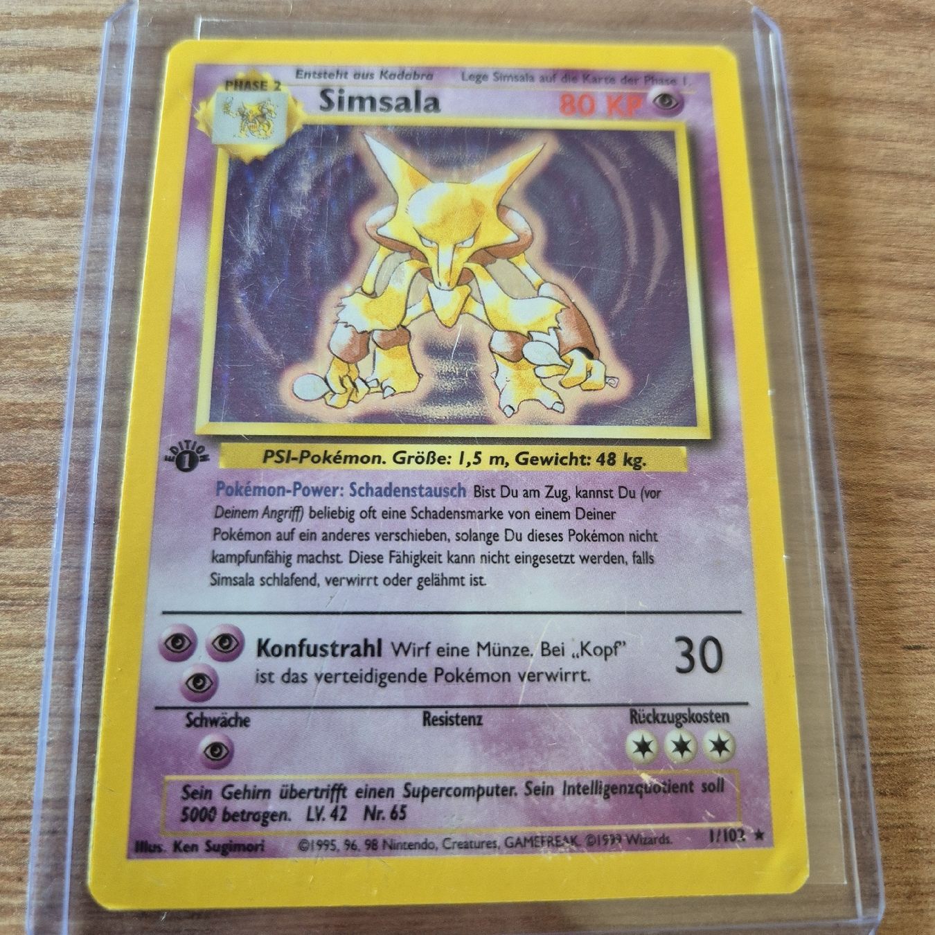 Pokémon Cartes à collectionner: Simsala edition 1 Alakazam Holo 1st DE – D'occasion à Ursy par RetroBebar777 3