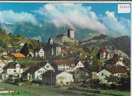 Sargans Dorfpartie mit Schloss