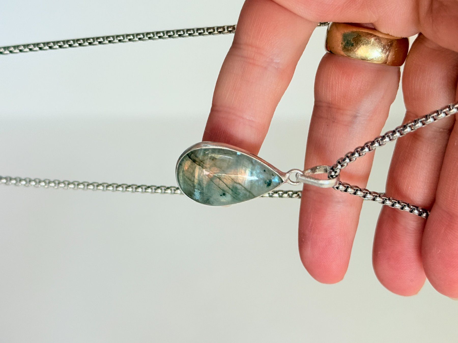 Catenine: Labradorite necklace – Nuovo e nell'imballaggio originale da Genève venduto da AGBERG 4