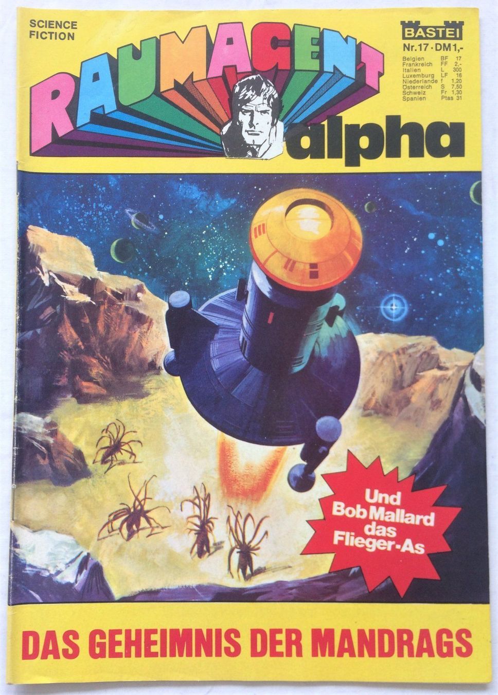 Fumetti: RAUMAGENT alpha - Nr.17/1973 – Usato da Schaffhausen venduto da durruti