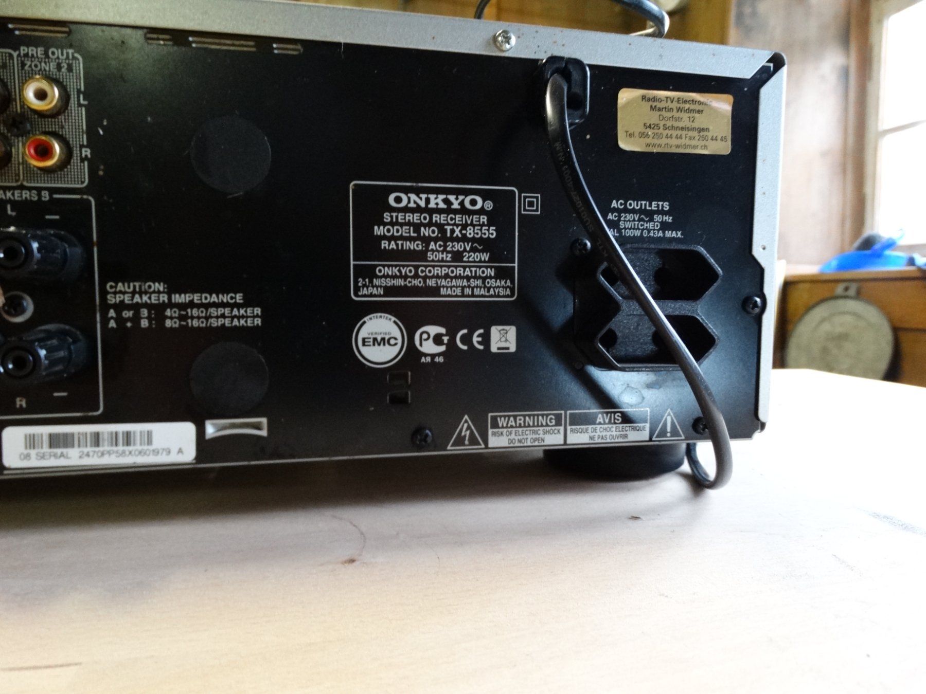 Onkyo Ricevitori: Onyo Receiver – Usato da Lengnau AG venduto da Oskarhuus 2