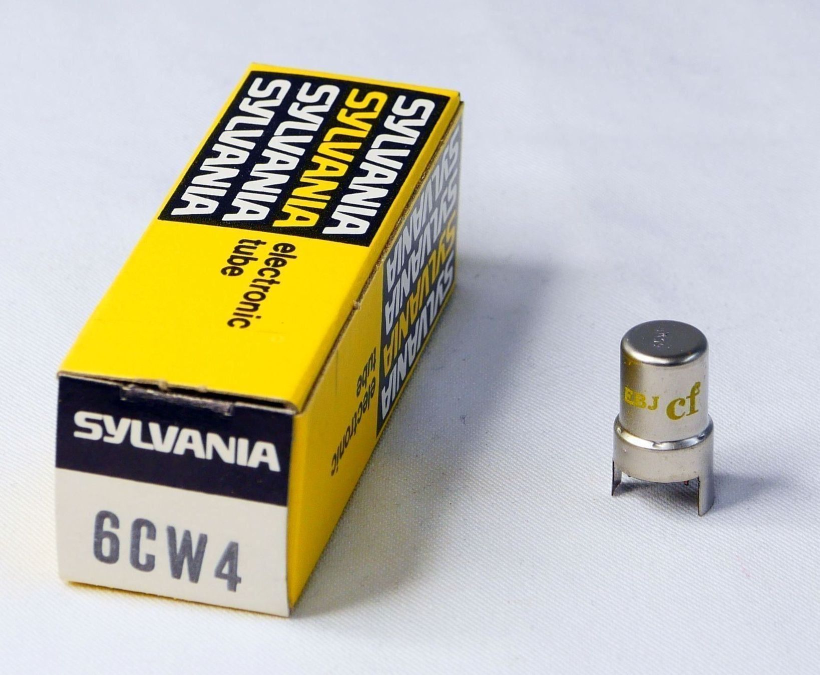 Rarità HiFi: Röhre 6CW4 - Sylvania NOS / NEU – Nuovo e nell'imballaggio originale da Belp venduto da Tubemaster