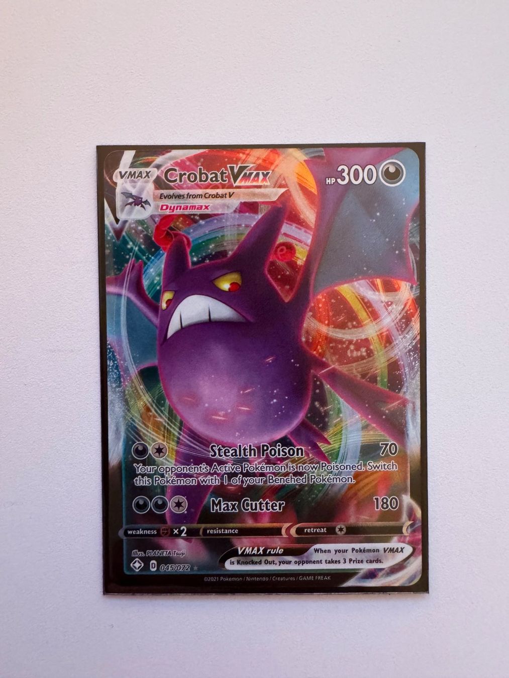 Pokémon Carte collezionabili: Crobat VMAX Pokemon SHF 045/072 – Nuovo (secondo la descrizione) da Winterthur venduto da hershanking
