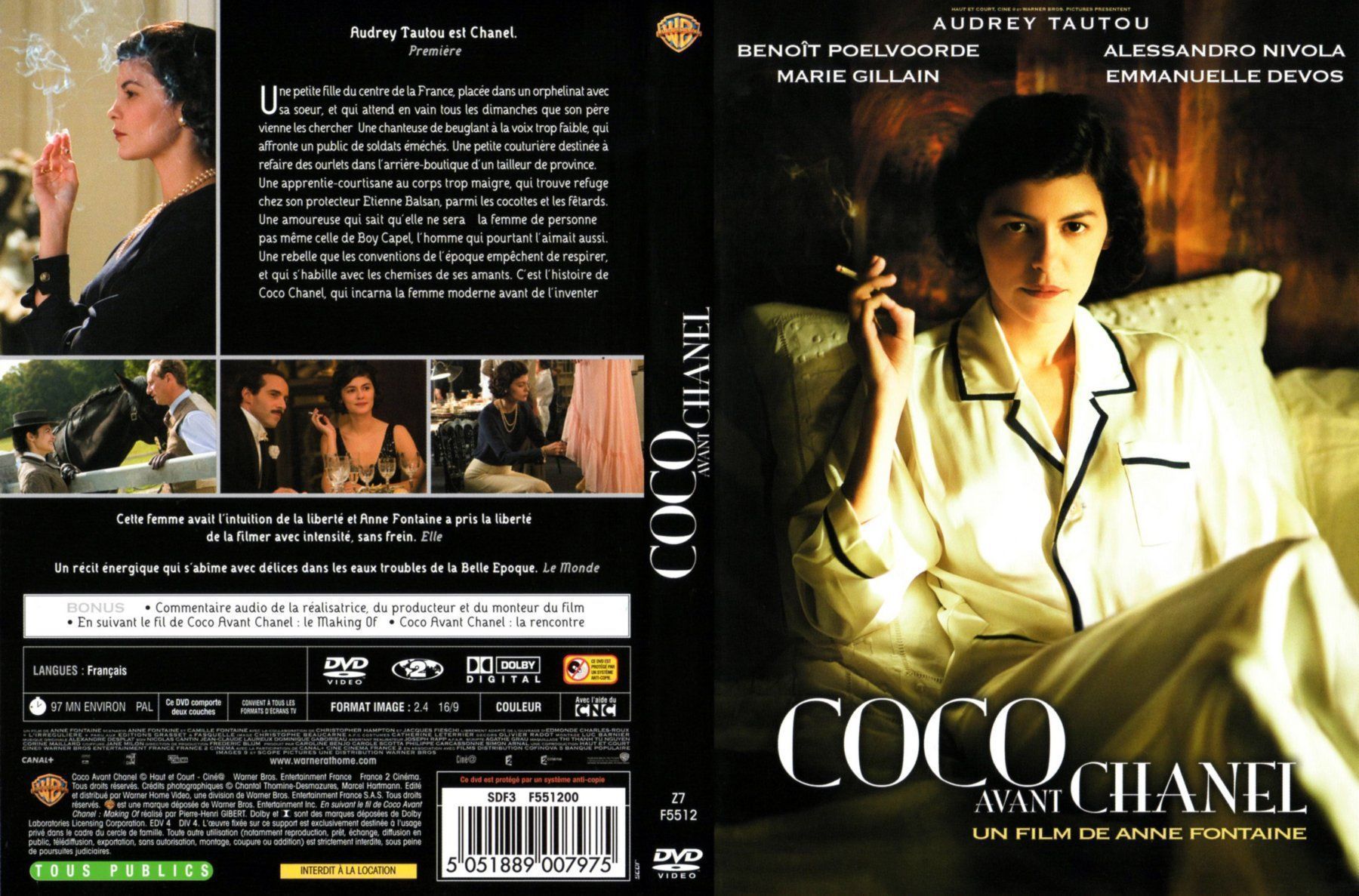 Tutti i DVDs: DVD - Coco avant Chanel (2009) A. Tautou – Nuovo (secondo la descrizione) da Lausanne venduto da pipo_2017