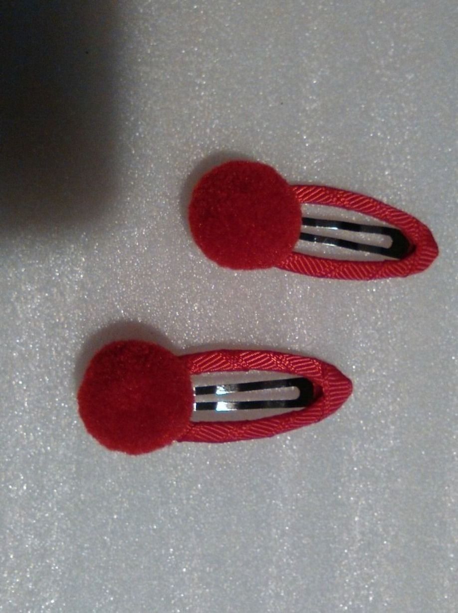 Accessori per capelli: HAARKLIPS;ROT;MIT KÜGEL – Nuovo (secondo la descrizione) da Basel venduto da bijoutrie_4 1