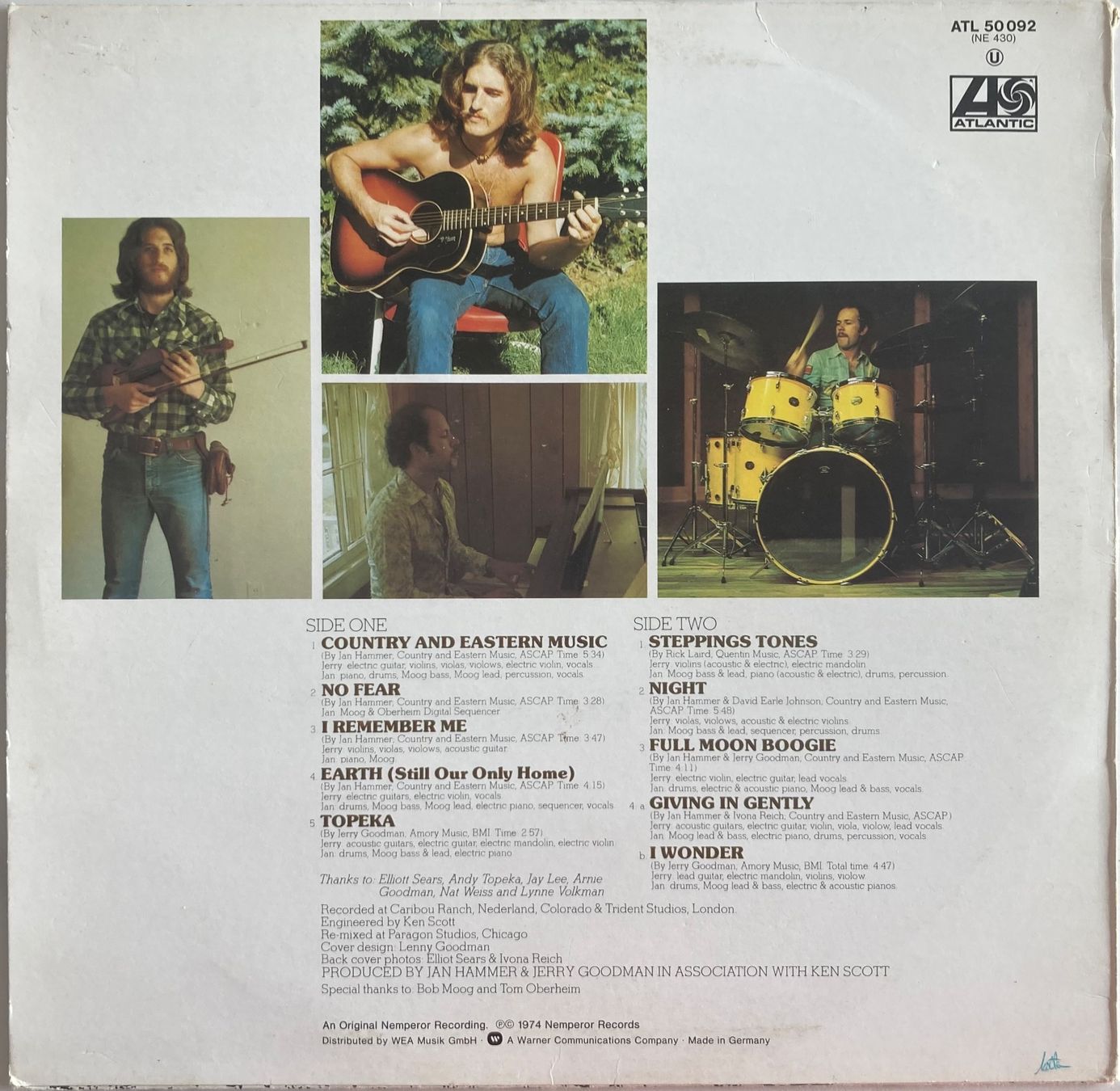 Schallplatten: JERRY GOODMAN & JAN HAMMER - LIKE CHILDREN – Gebraucht aus Poliez-Pittet von Newtown-Records 1