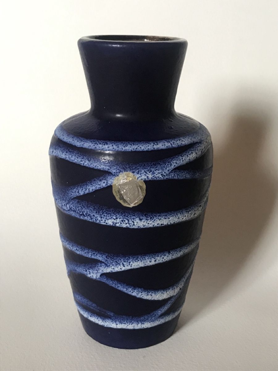 Vasen & Gefässe: Vase Scheurich W.Germany bleu 18cm fat lava – Gebraucht aus Winterthur von SilverFR