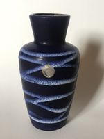 Vase Scheurich W.Germany bleu 18cm fat lava