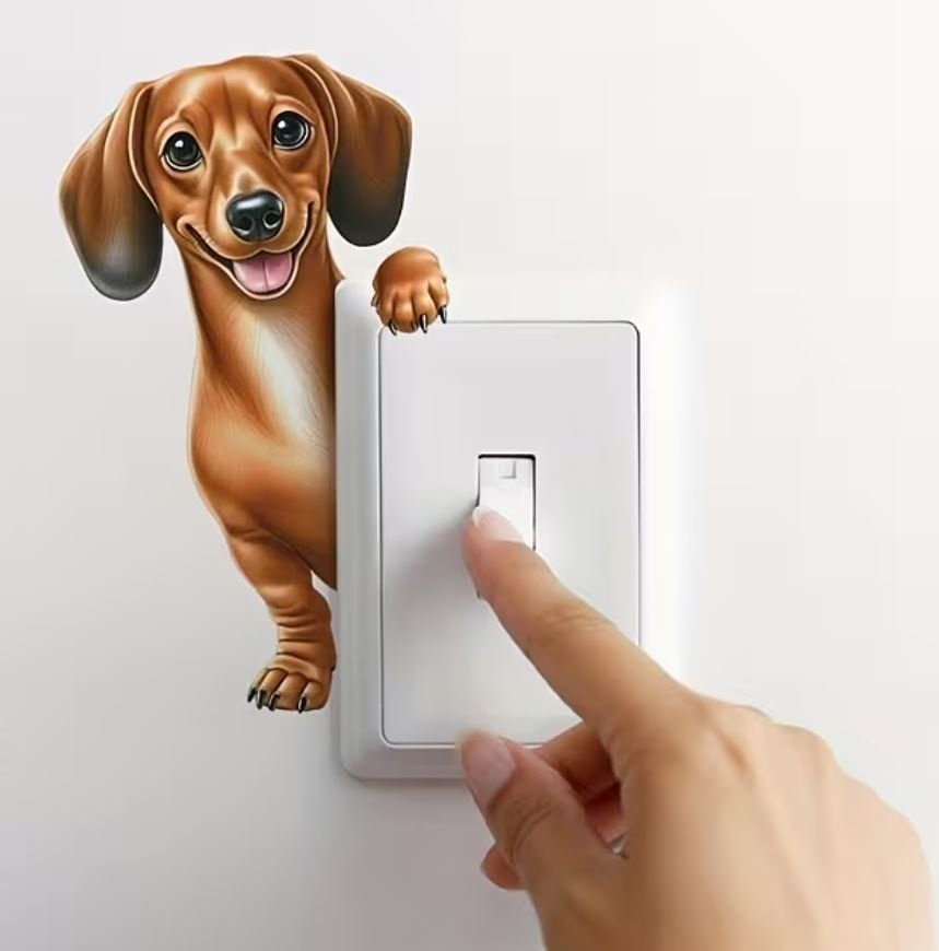Sticker: Dackel Sticker für Lichtschalter – Nuovo e nell'imballaggio originale da Langenbruck venduto da Gumsi 1