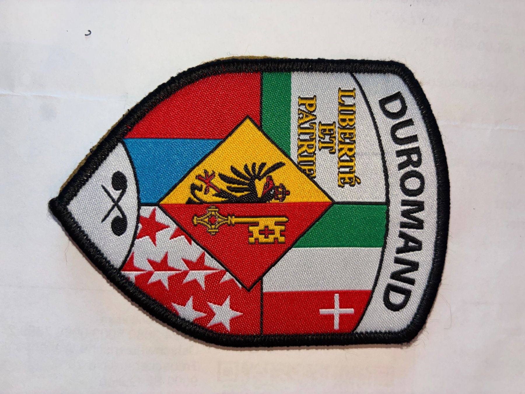 Schweizer Armee Placchette & Badge: Klett DUROMAND – Usato da Oberiberg venduto da stab