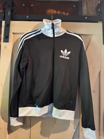 Adidas Trainingsjacke Retro schwarz weiss Grösse M