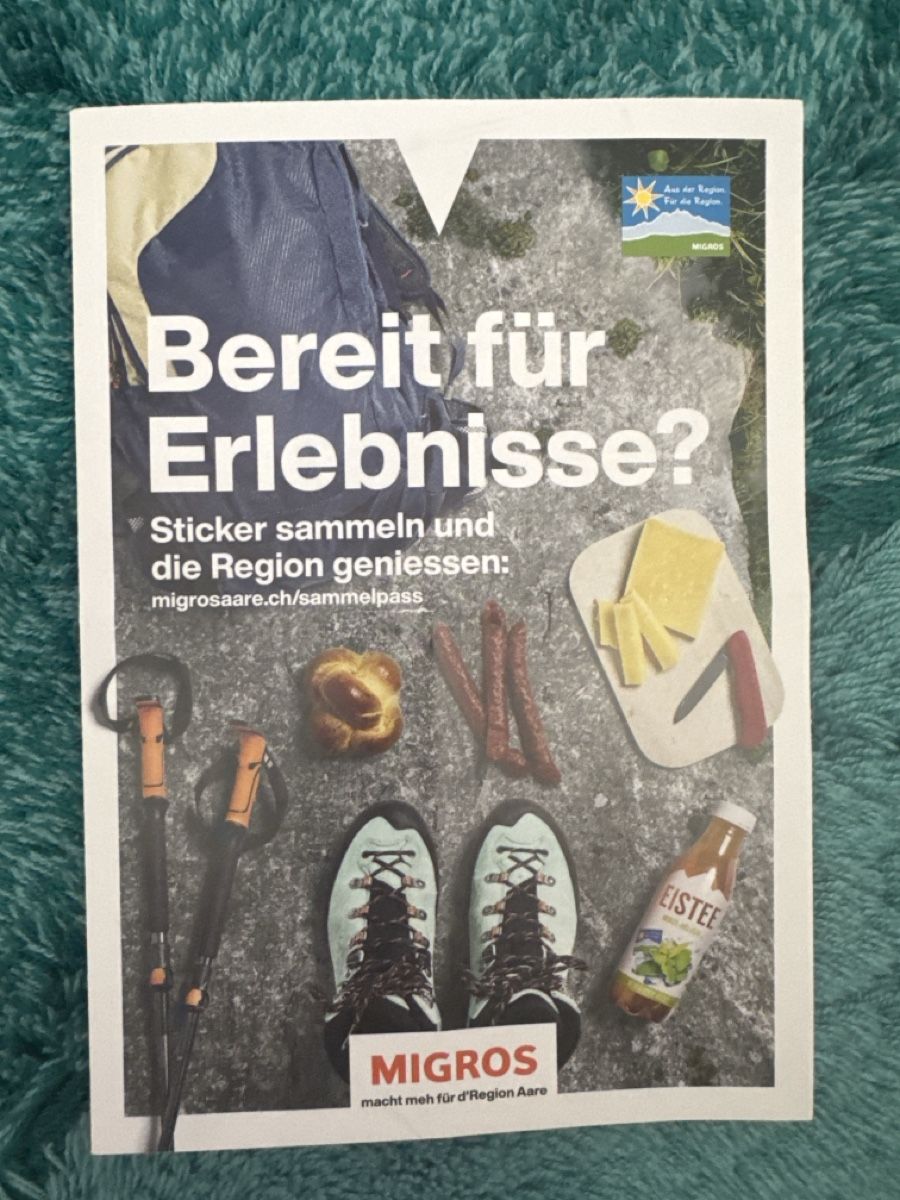 Migros Raccolte di bollini & punti: Migros Aare Sammelpass mit 20 Sticker – Nuovo (secondo la descrizione) da Biel/Bienne venduto da Mia2025 1