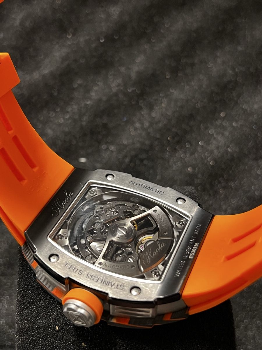 Orologi: Montre HAOFA Orange Fluo - Design Squelette - Neuf – Nuovo e nell'imballaggio originale da Granges-Paccot venduto da Piro44 3