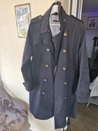 Damen Trenchcoat SISLEY schwarz, Grösse 40, guter Zustand