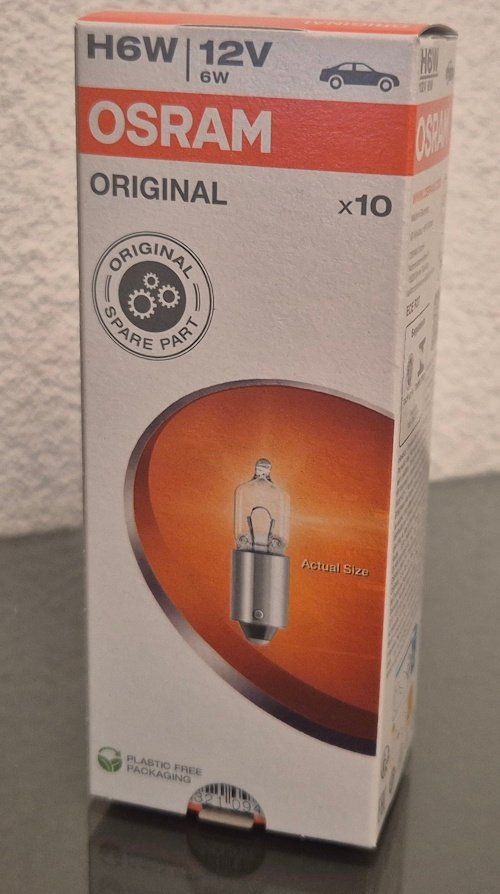 Osram Lampade: Osram H6W 5 x 10 Stück – Nuovo e nell'imballaggio originale da Ernetschwil venduto da Nacktschnecke