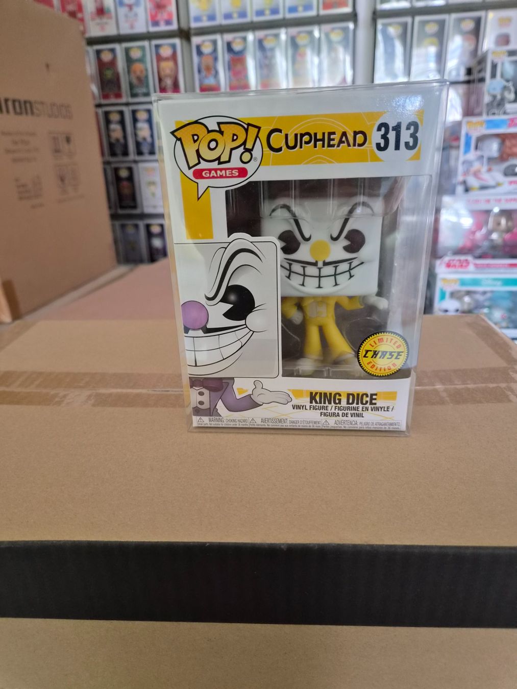 Funko Figuren: Funko Pop King Dice #313 CHASE Limited Edition – Neu und originalverpackt aus Sisseln AG von schenk-figuren