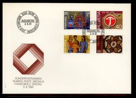 1981, FDC, Sonderpostmarken II (Nr. 656–659)